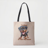 Rottweiler - Dog hinzufügen, Text ändern Tasche (Vorderseite)