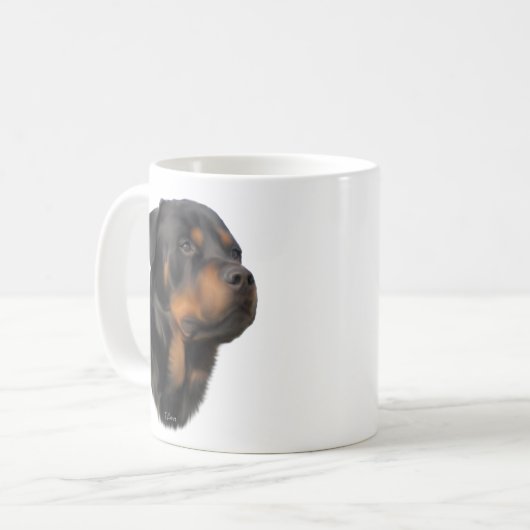 Rottweiler Dog Kaffeetasse (Vorderseite Links)