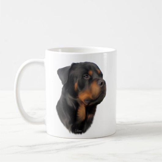 Rottweiler Dog Kaffeetasse (Links)