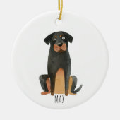 Rottweiler Dog Keramik Ornament (Vorne)