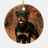 Rottweiler Dog Keramik Ornament (Hinten)
