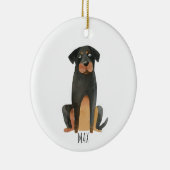 Rottweiler Dog Keramik Ornament (Rechts)