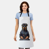 Rottweiler Dog Kimono Schürze (Getragen)