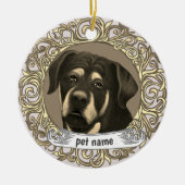 Rottweiler Dog Love Memory Ornament (Vorne)