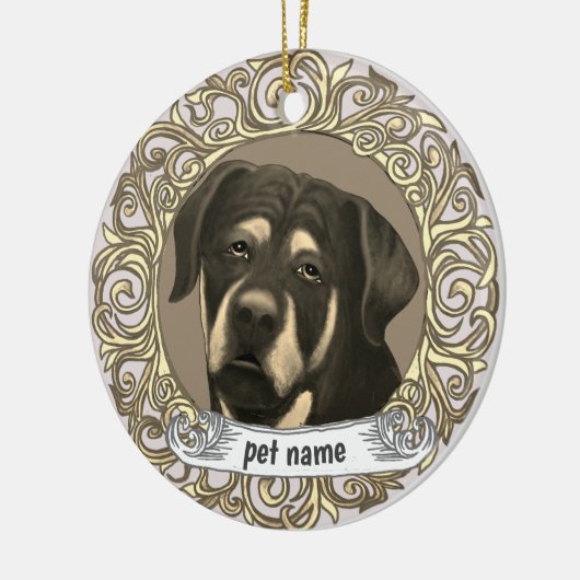 Rottweiler Dog Love Memory Ornament (Links)