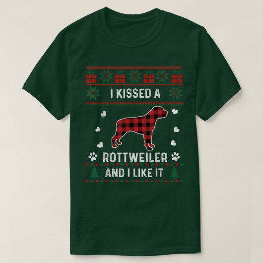 Rottweiler Dog Lover Gifts Rottweiler Ugly Christm T-Shirt (Design vorne)