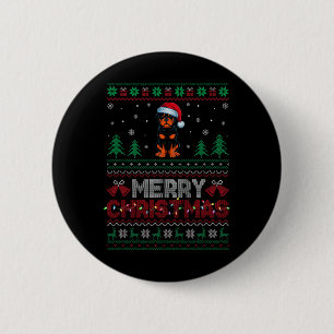 Rottweiler Dog Lovers Weihnachtsmannmütze Weihnach Button