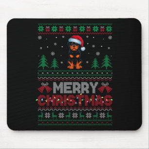 Rottweiler Dog Lovers Weihnachtsmannmütze Weihnach Mousepad