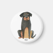 Rottweiler Dog Magnet (Vorne)