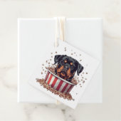Rottweiler Dog Movie Popcorn Ecket Geschenkanhänger (Beispiel)