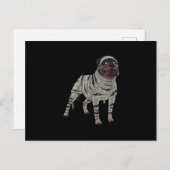 Rottweiler Dog Mummy Halloween Kostümliebhaber Ankündigungspostkarte (Vorne/Hinten)