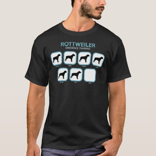 Rottweiler Dog Obedience Training T-Shirt (Vorderseite)