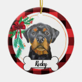 Rottweiler Dog Ornament (Vorne)