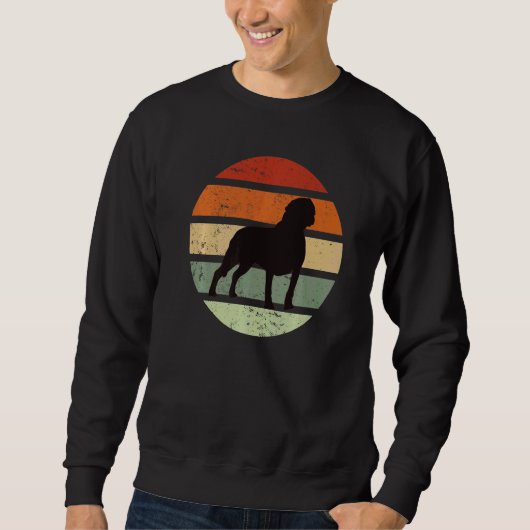 Rottweiler Dog Retro 2 Sweatshirt (Vorderseite)