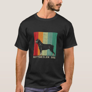 Rottweiler Dog Retro Style Vintages Design Tier L T-Shirt