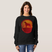 Rottweiler Dog Retro Sunset Sweatshirt (Vorne ganz)
