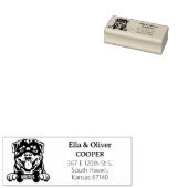 Rottweiler Dog Rücksendeadresse Gummistempel (Stempel)