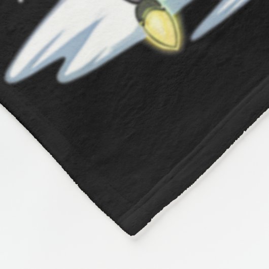 Rottweiler Dog Santa Hat Christmas Tree Light Xmas Fleecedecke (Ecke)