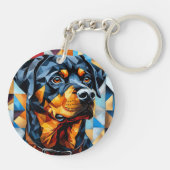 Rottweiler Dog Schlüsselanhänger (Rückseite)