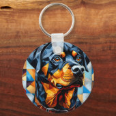 Rottweiler Dog Schlüsselanhänger (Rückseite)