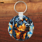 Rottweiler Dog Schlüsselanhänger (Vorderseite)