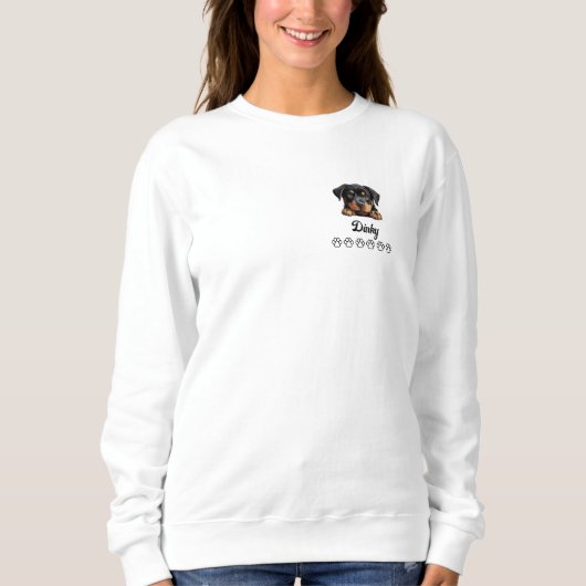 Rottweiler Dog Sweatshirt (Vorderseite)