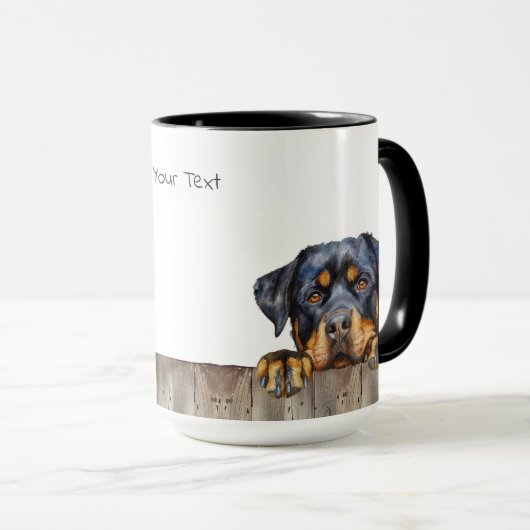 Rottweiler Dog Tasse (VorderseiteRechts)