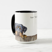 Rottweiler Dog Tasse (Vorderseite Links)