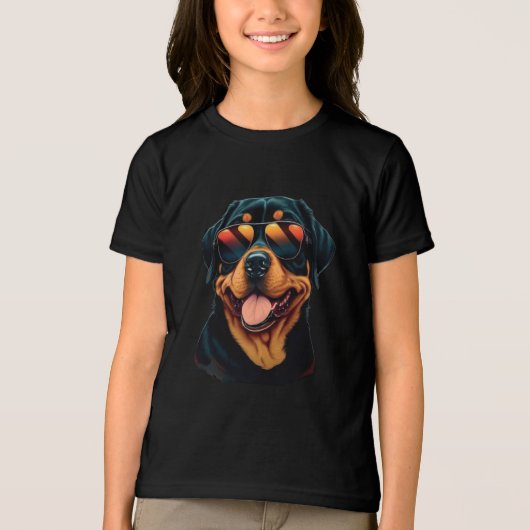 Rottweiler Dog Tri-Blend Shirt (Vorderseite)