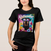 Rottweiler Dog Tri-Blend Shirt (Vorderseite)