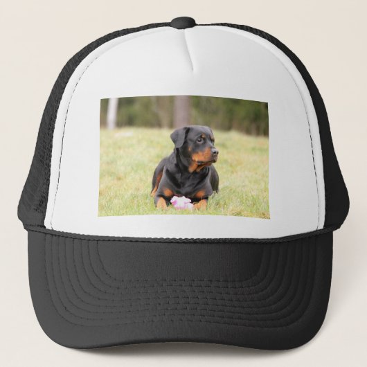 Rottweiler Dog Truckerkappe (Vorderseite)