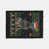 Rottweiler Dog Ugly Christmas Sweaters Holiday San Fleecedecke (Vorderseite (Horizontal))