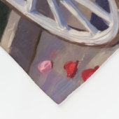 Rottweiler Dog Valentine's Day Fleecedecke (Ecke)