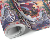 Rottweiler Dog Valentine's Day Geschenkpapier (Rolleneckpunkt)