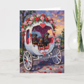 Rottweiler Dog Valentine's Day Karte (Vorderseite)