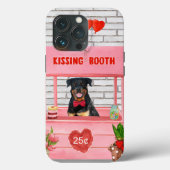 Rottweiler Dog Valentine's Day Kissing Booth Case-Mate iPhone Hülle (Rückseite)