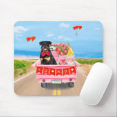 Rottweiler Dog Valentine's Day Lkw Herz Mousepad (Mit Mouse)