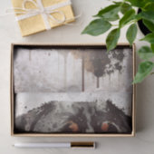 Rottweiler Dog Watercolor Seidenpapier (Geschenk)