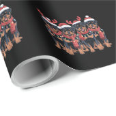 Rottweiler Dog Weihnachten Weihnachten Weihnachten Geschenkpapier (Rolleneckpunkt)