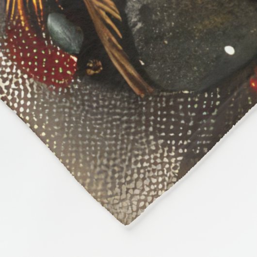 Rottweiler Dog Weihnachtsfest Fleecedecke (Ecke)