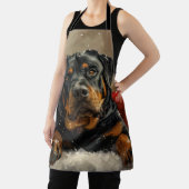 Rottweiler Dog Weihnachtsfest Schürze (InSitu)