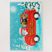 Rottweiler Dog Weihnachtsliefer Puzzle (Vertikal)