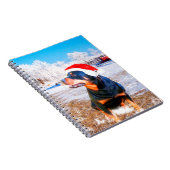 Rottweiler Dog Weihnachtsmalerei Notizblock (Rechte Seite)