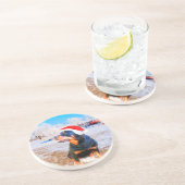 Rottweiler Dog Weihnachtsmalerei Untersetzer (Seite)