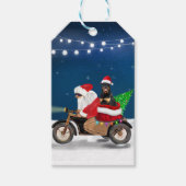 Rottweiler Dog Weihnachtsmann Geschenkanhänger (Vorderseite)