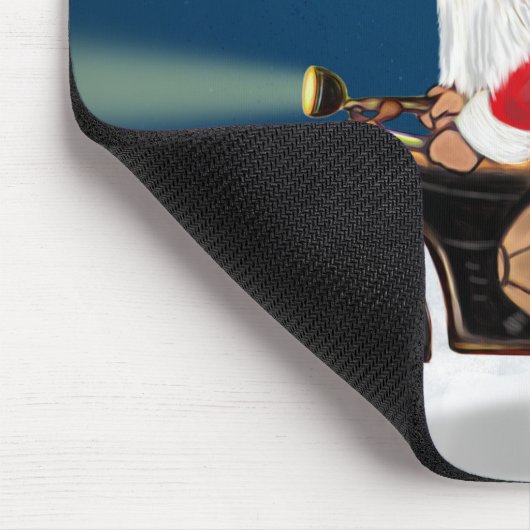 Rottweiler Dog Weihnachtsmann Mousepad (Ecke)