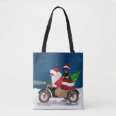 Rottweiler Dog Weihnachtsmann Tasche (Vorderseite)