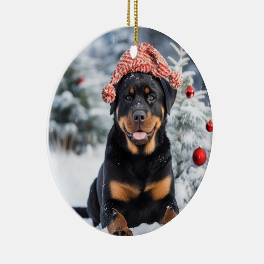 Rottweiler Dog Weihnachtsschmuck (Rechts)
