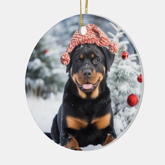 Rottweiler Dog Weihnachtsschmuck (Links)