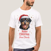 Rottweiler Dog wie Weihnachten T-Shirt (Vorderseite)